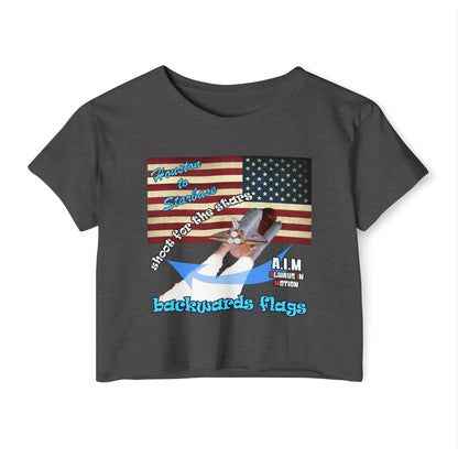 shoot for the stars - Women's Festival Crop Top