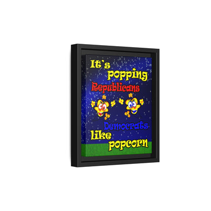popping like popcorn - framed canvas art ('snoops' background)