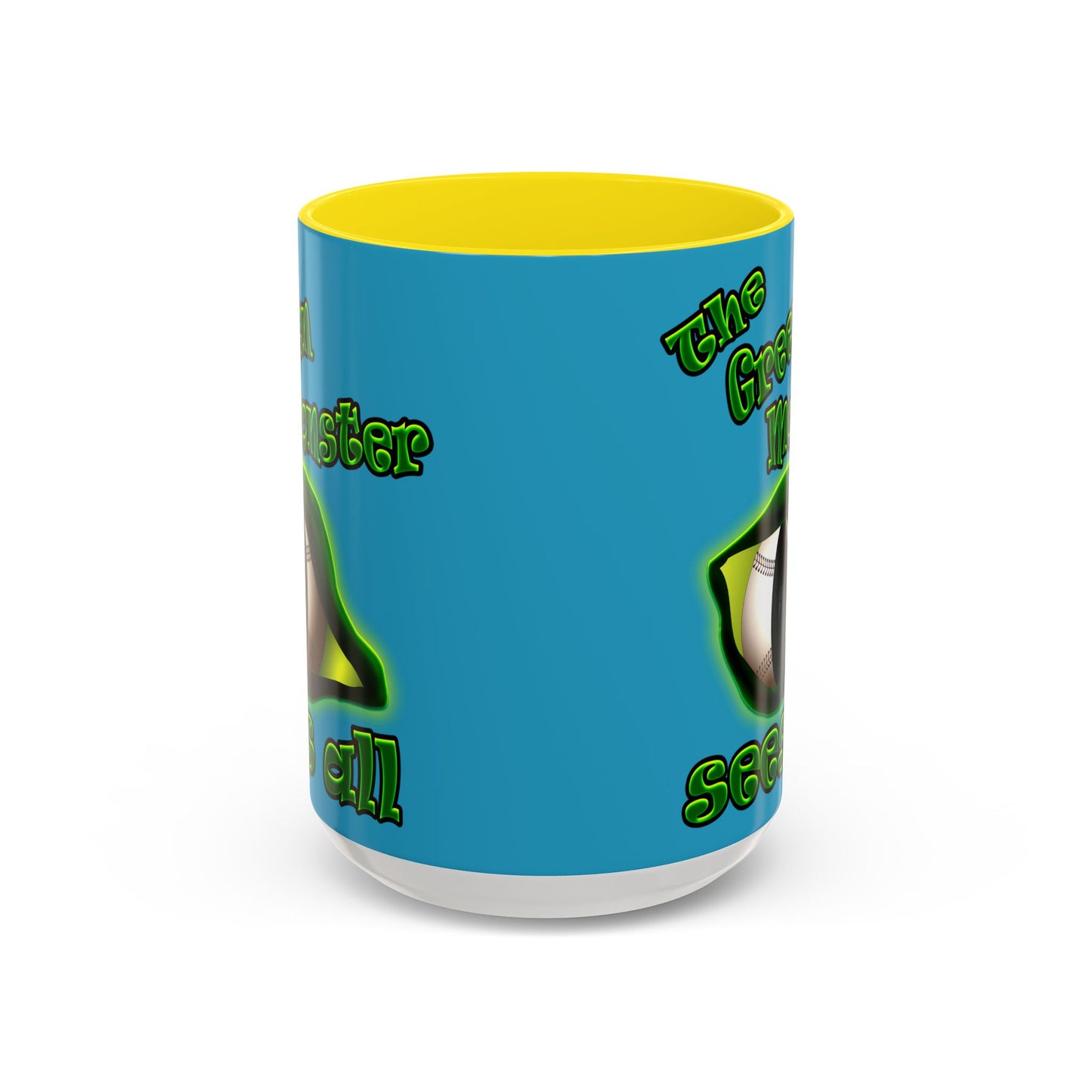 green monster - Accent Mug (turquoise)