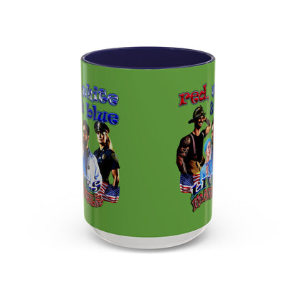 rw&b lives matter - Accent Mug (green)