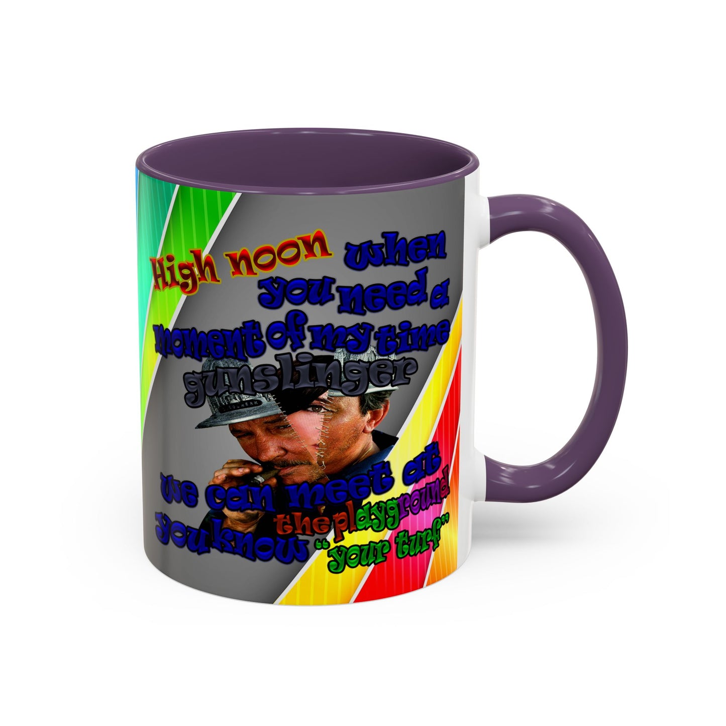 high noon - Accent Mug (rainbow split)