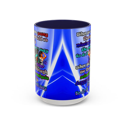 doggystyle - Accent Mug (blue-white wave)
