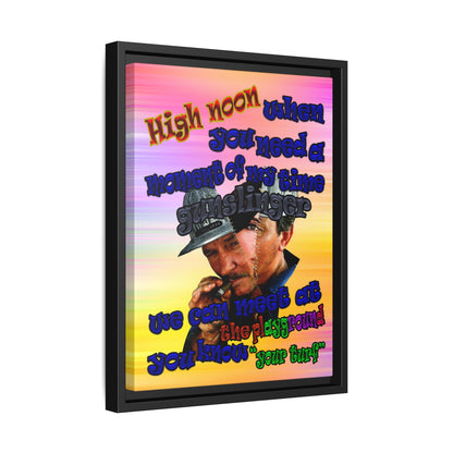 high noon - framed canvas art (color blur)