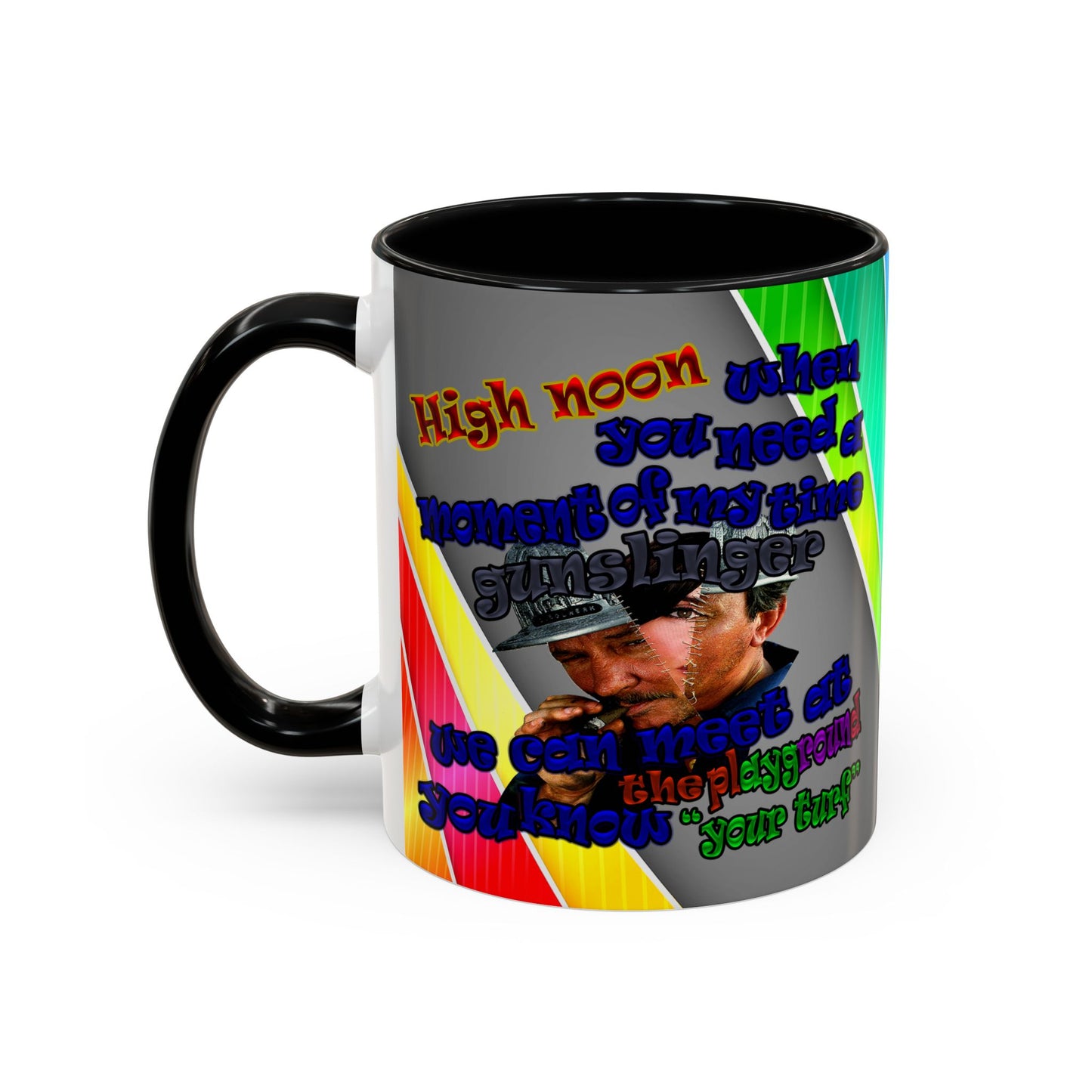 high noon - Accent Mug (rainbow split)