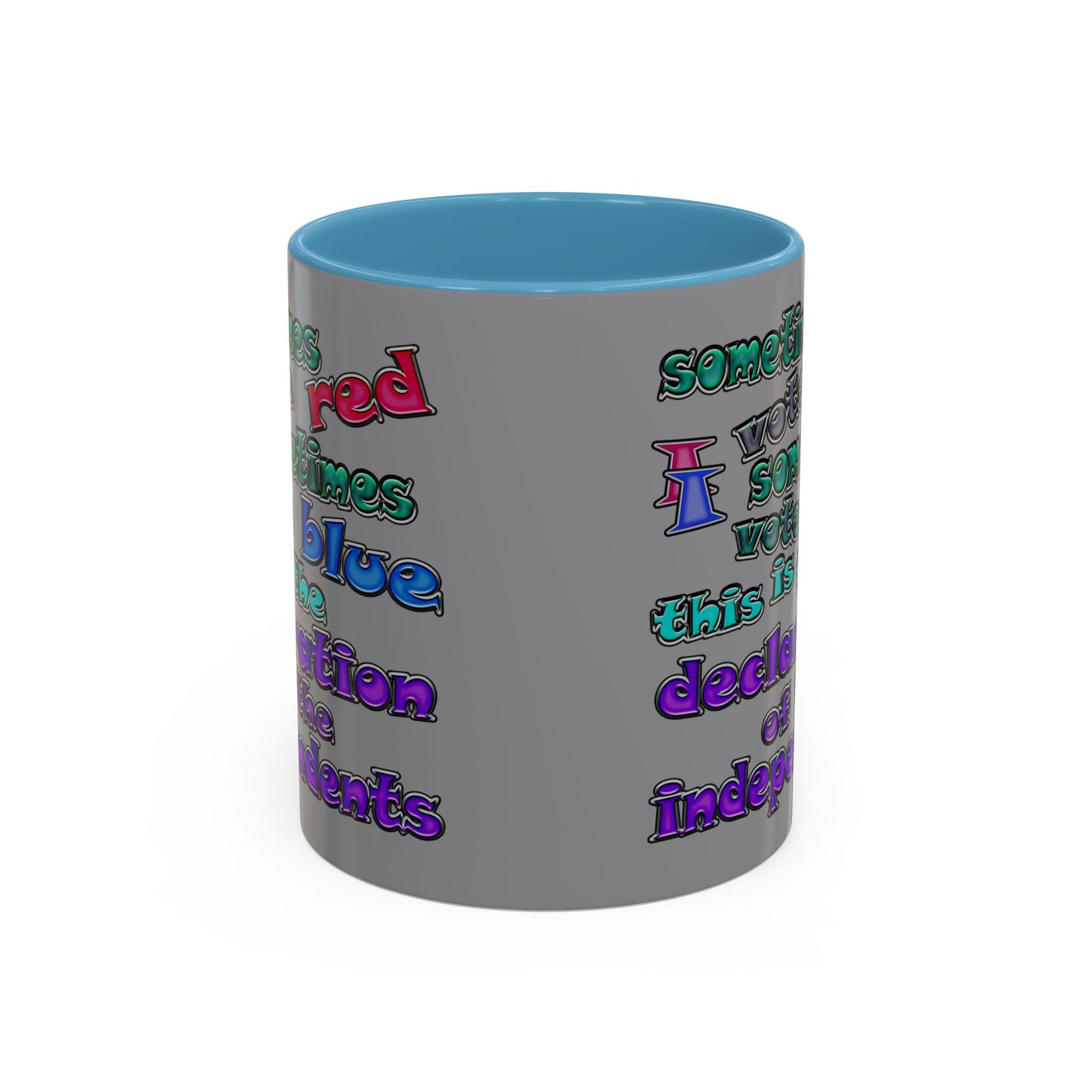 declaration of the independents - Accent Mug (grey)