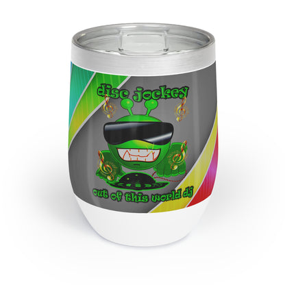 disc jockey - Chill Wine Tumbler (rainbow split)