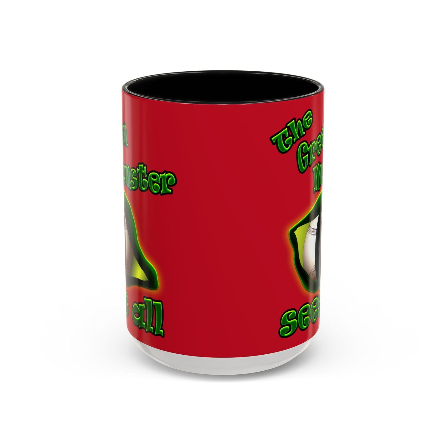 green monster - Accent Mug (dark red)