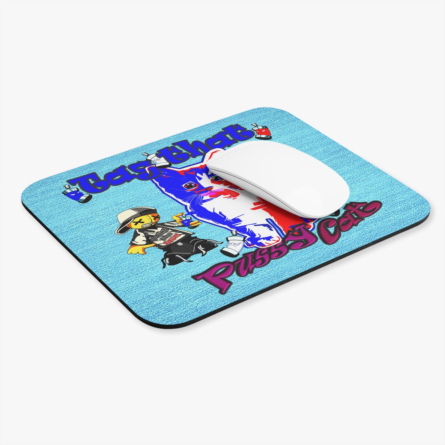 tag that - Mouse Pad (Rectangle) (faded blue)