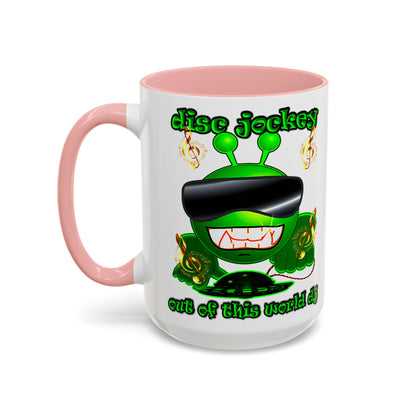 disc jockey - Accent Mug (white)