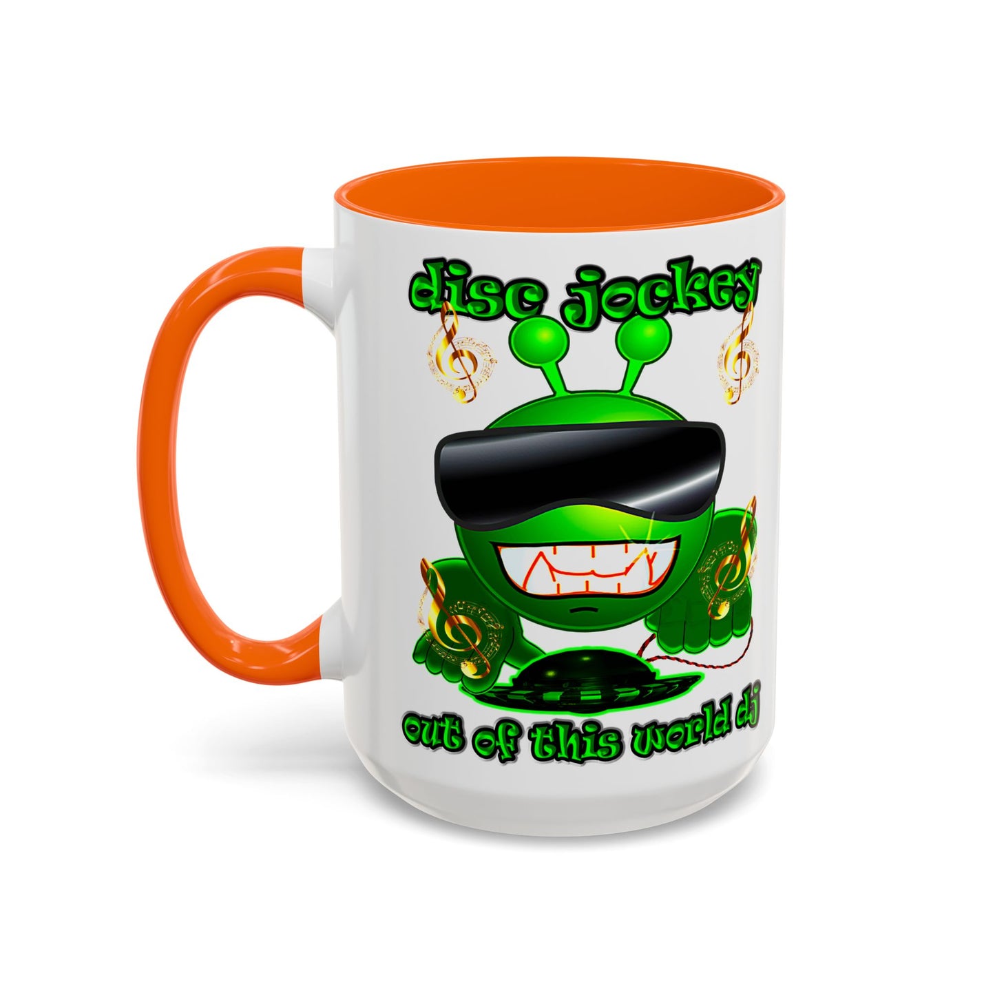 disc jockey - Accent Mug (white)