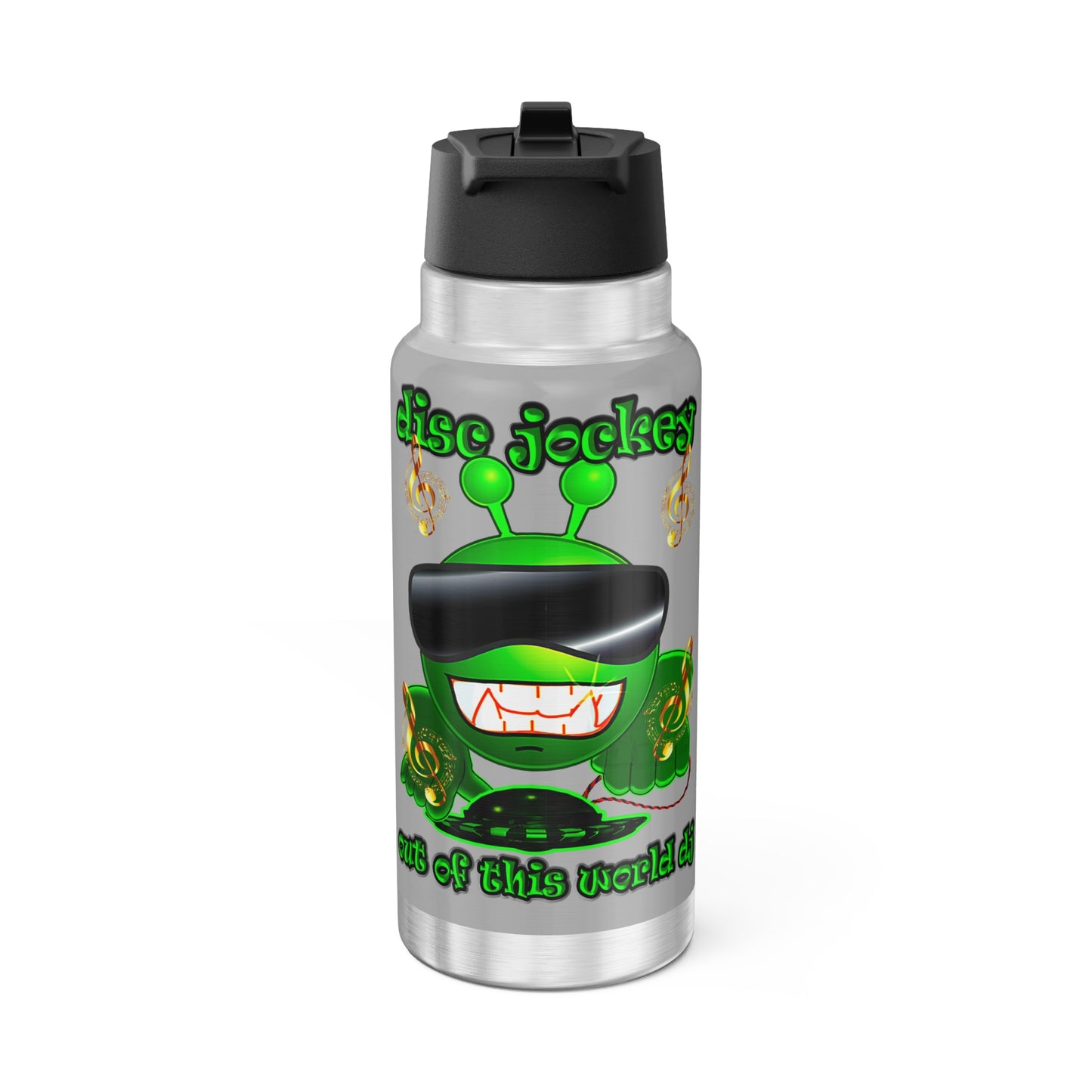 disc jockey - Gator Tumbler, 32oz (light grey)