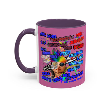 drop the beat - Accent Mug (light pink)