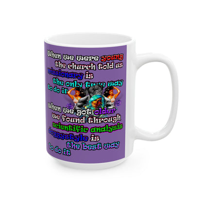 doggystyle - White Mug (light purple)