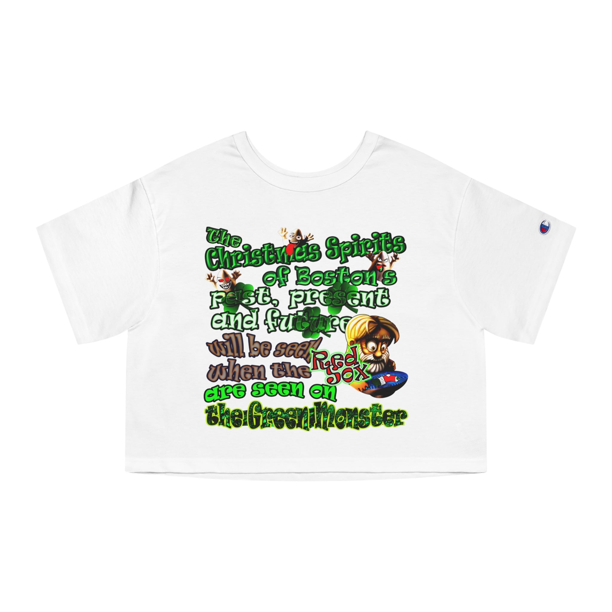 christmas spirits of boston - Champion Women's Heritage Cropped T-Shirt