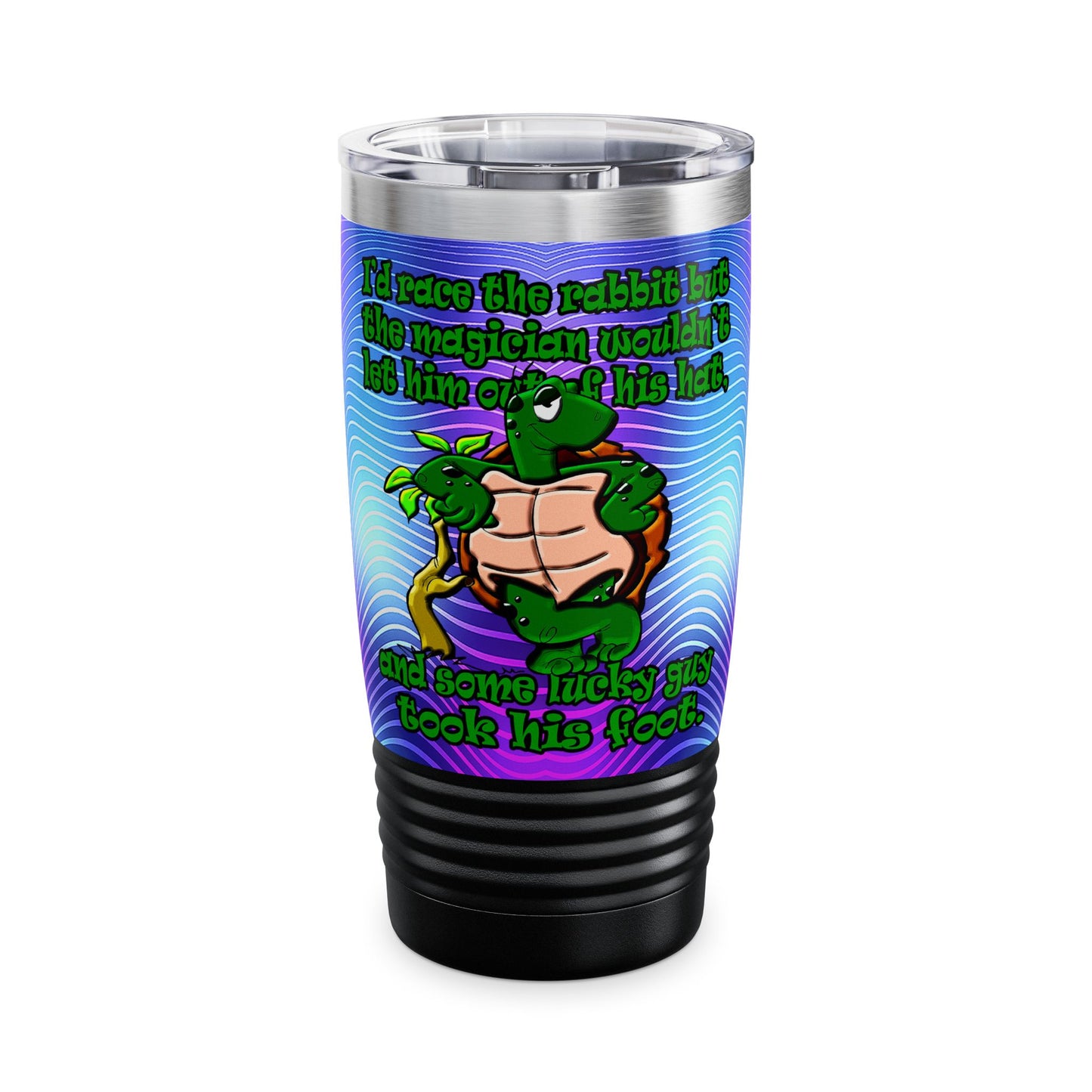 turtle race - Ringneck Tumbler, 20oz (purple wave)