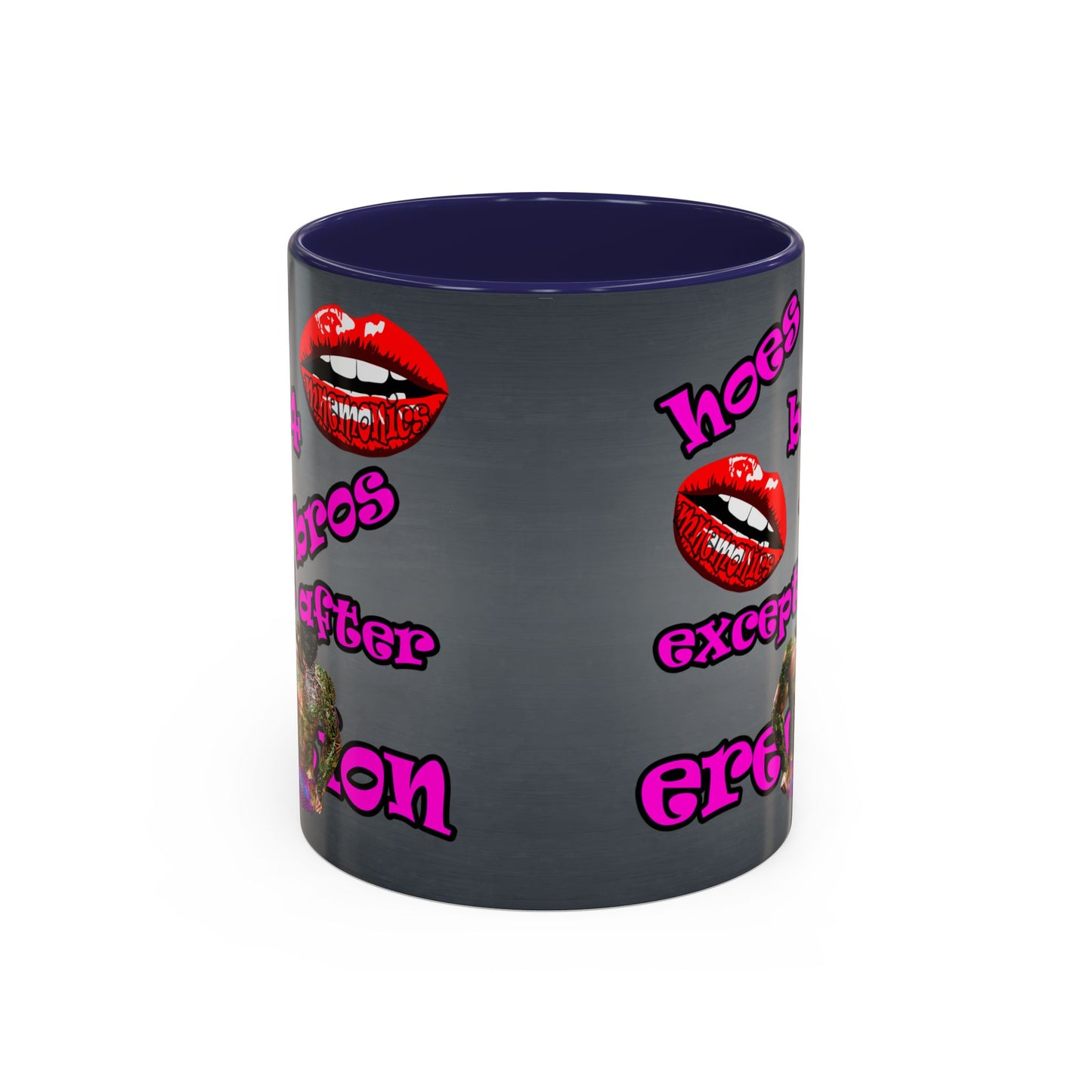 hoes b4 bros - Accent Mug (grey-light grey)