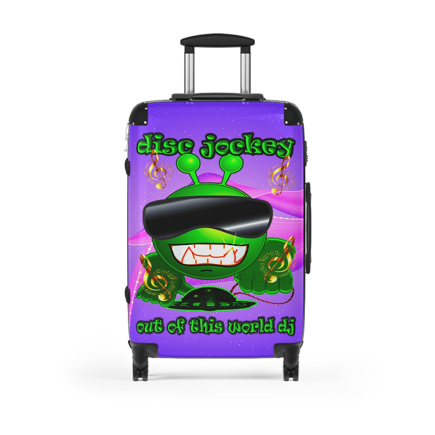 disc jockey - Suitcase (purple-pink wave)