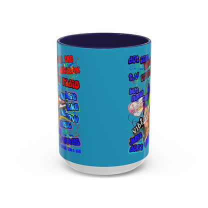 drop the beat - Accent Mug (turquoise)