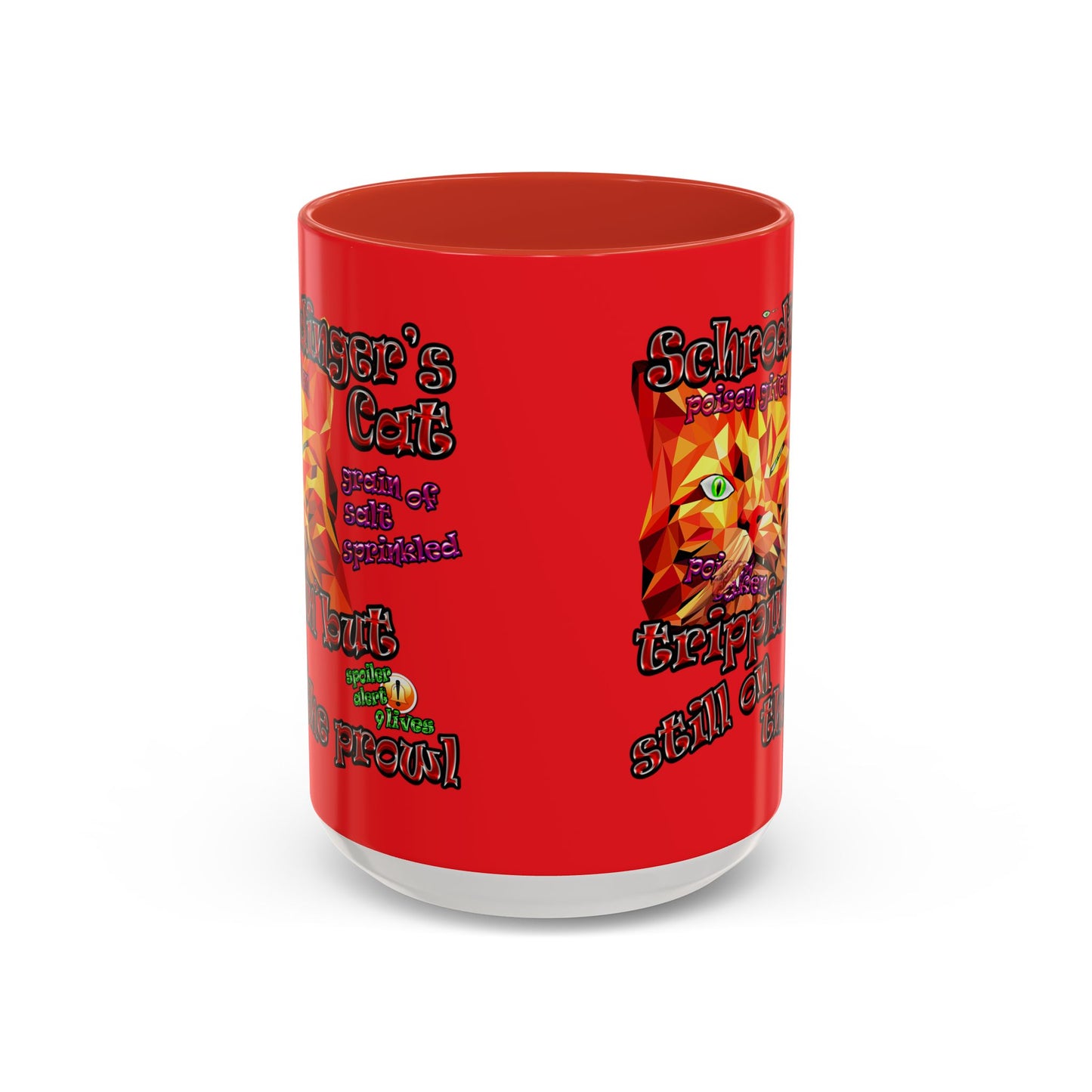 schrodinger's cat - Accent Mug (red)