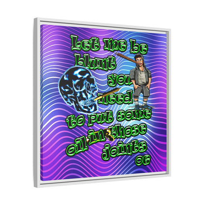 og - framed canvas art (purple wave)