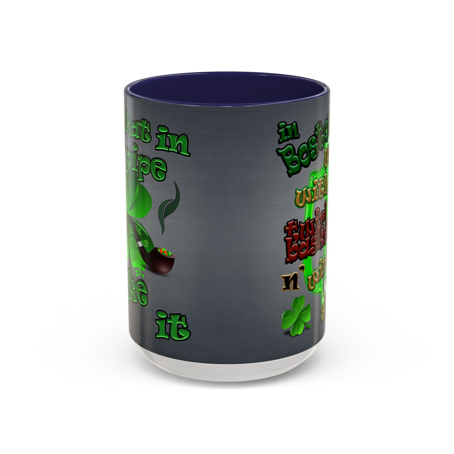 celtics logo - Accent Mug (grey-light grey)