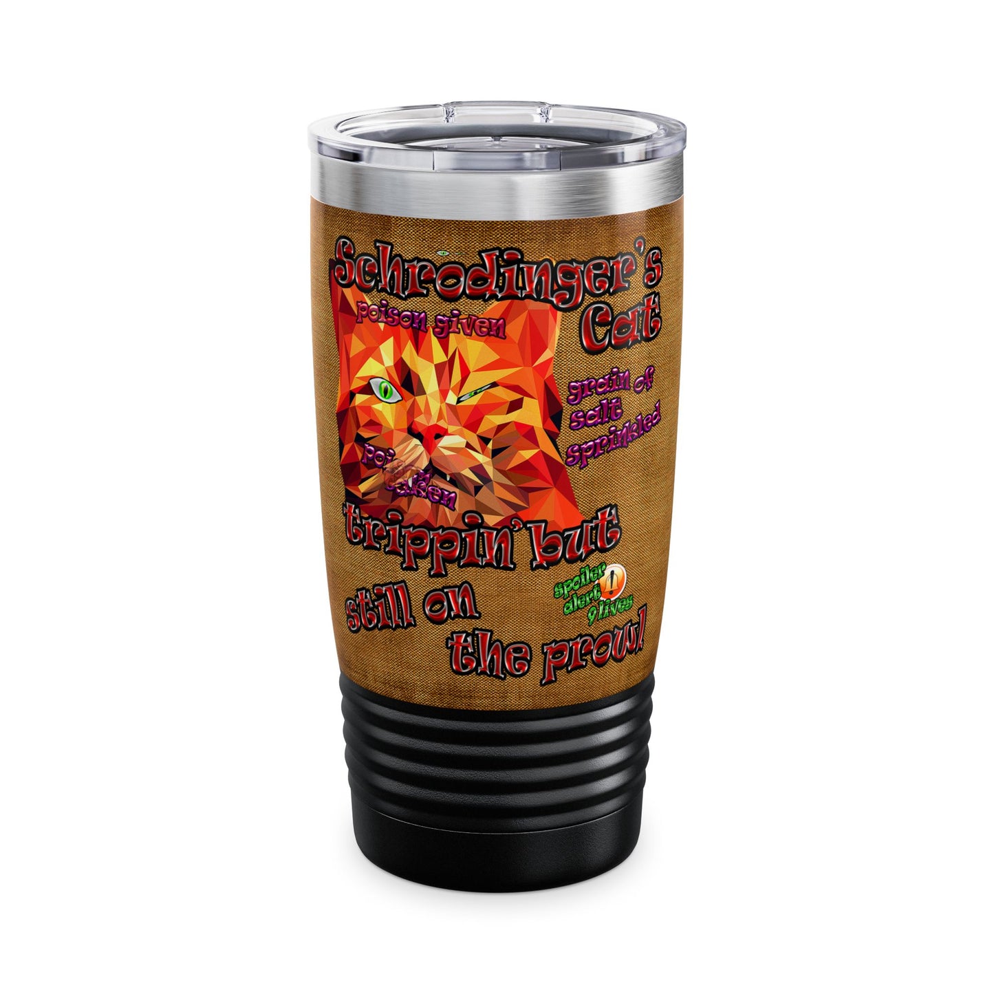 schrodinger's cat - Ringneck Tumbler, 20oz (brown papyrus)