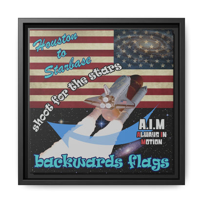 shoot for the stars - framed canvas art