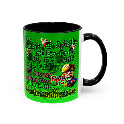 christmas spirits of boston - Accent Mug (logo green)