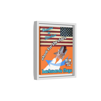 shoot for the stars - framed canvas art (crusta)
