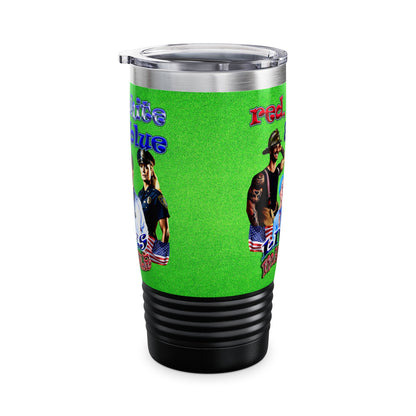 rw&b lives matter - Ringneck Tumbler, 20oz (green turf)