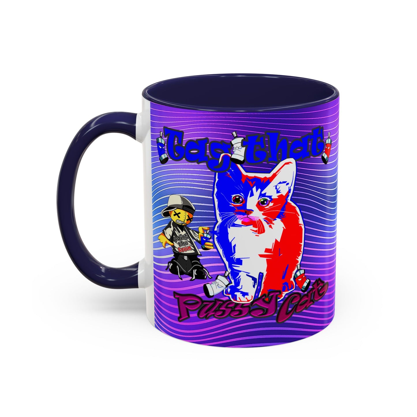 tag that - Accent Mug (purple wave)