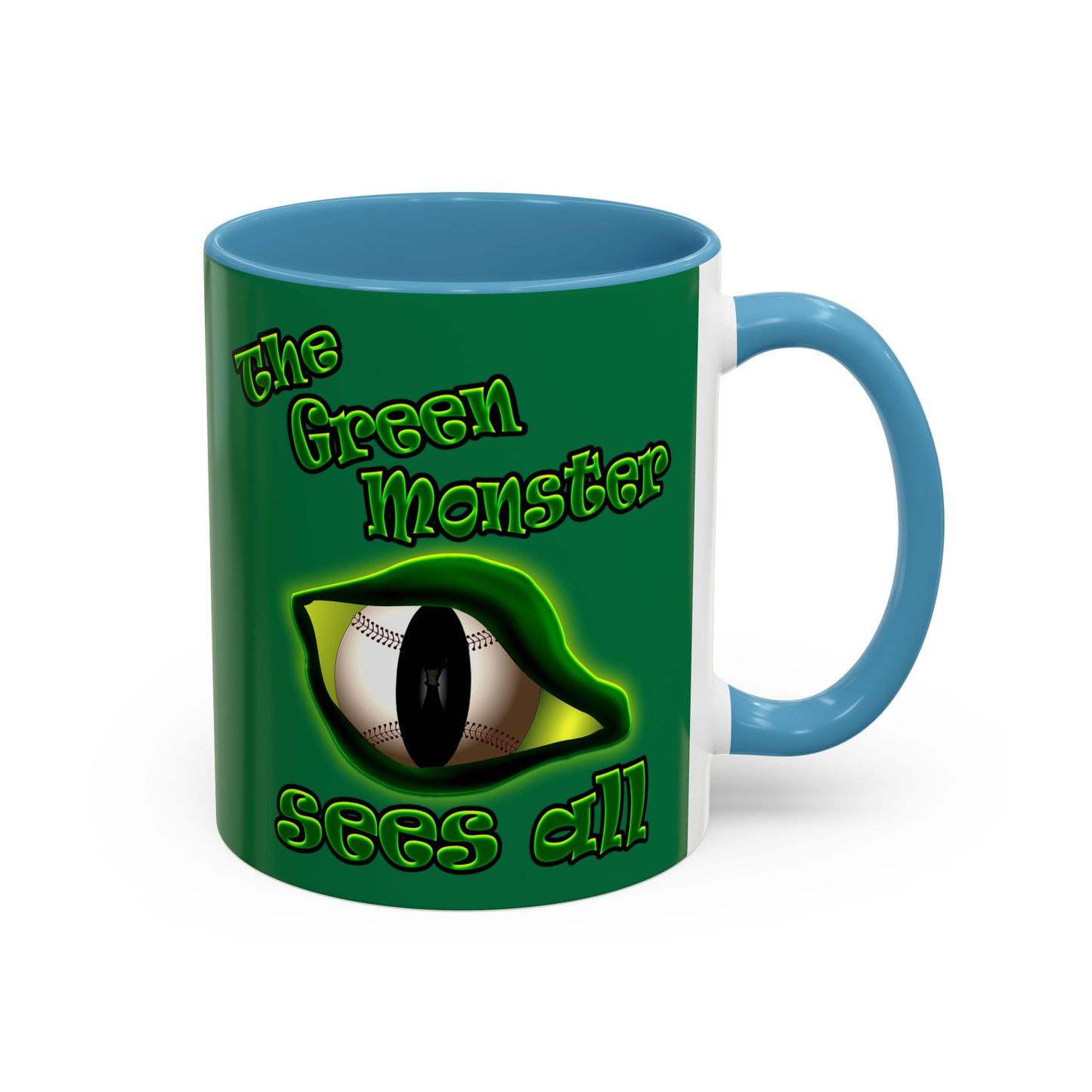 green monster - Accent Mug (dark green)