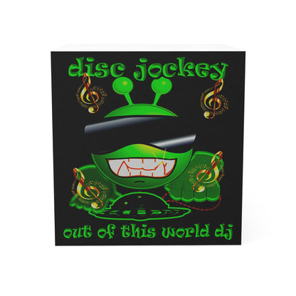 disc jockey - note cube (black)