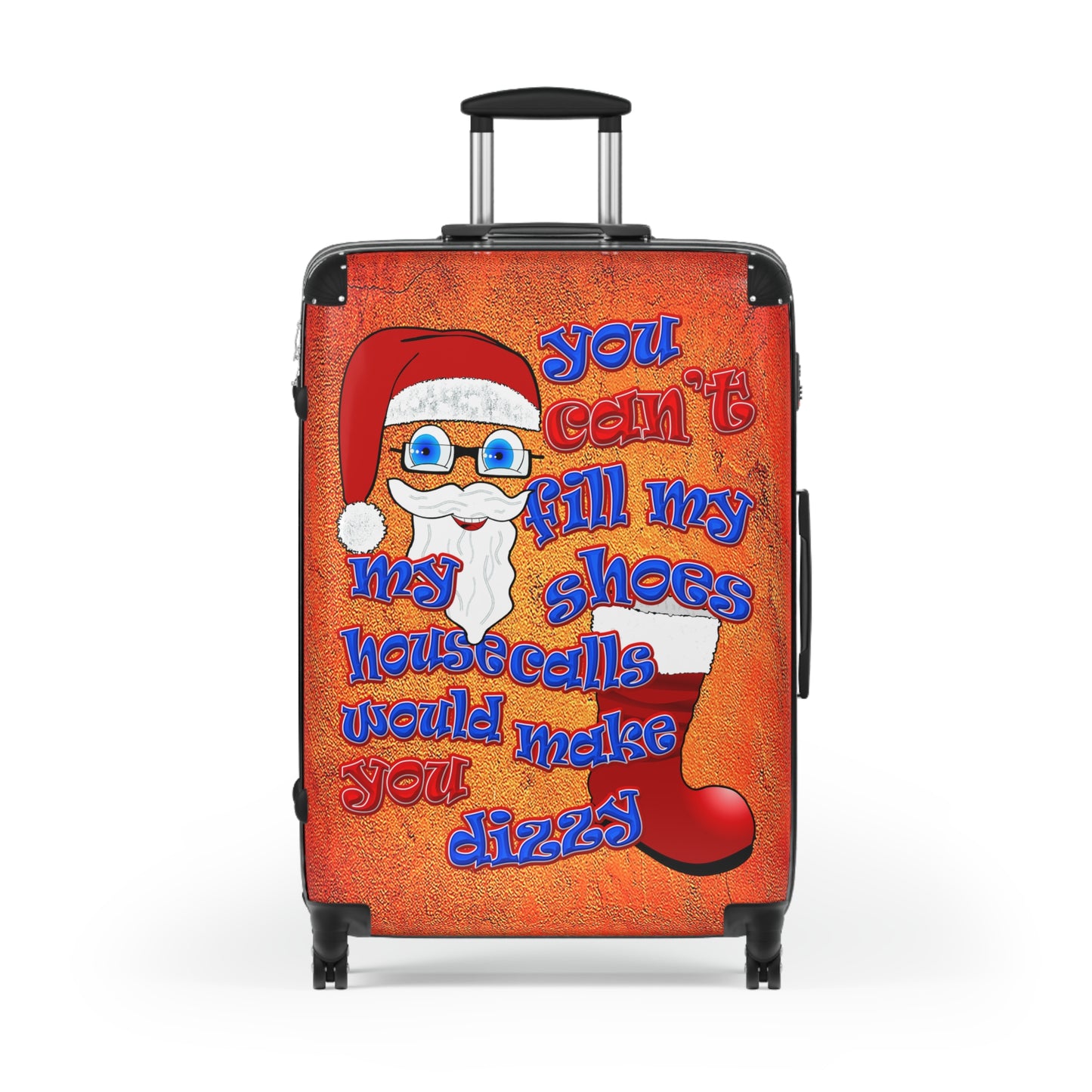 santa's shoes - Suitcase (burnt orange)