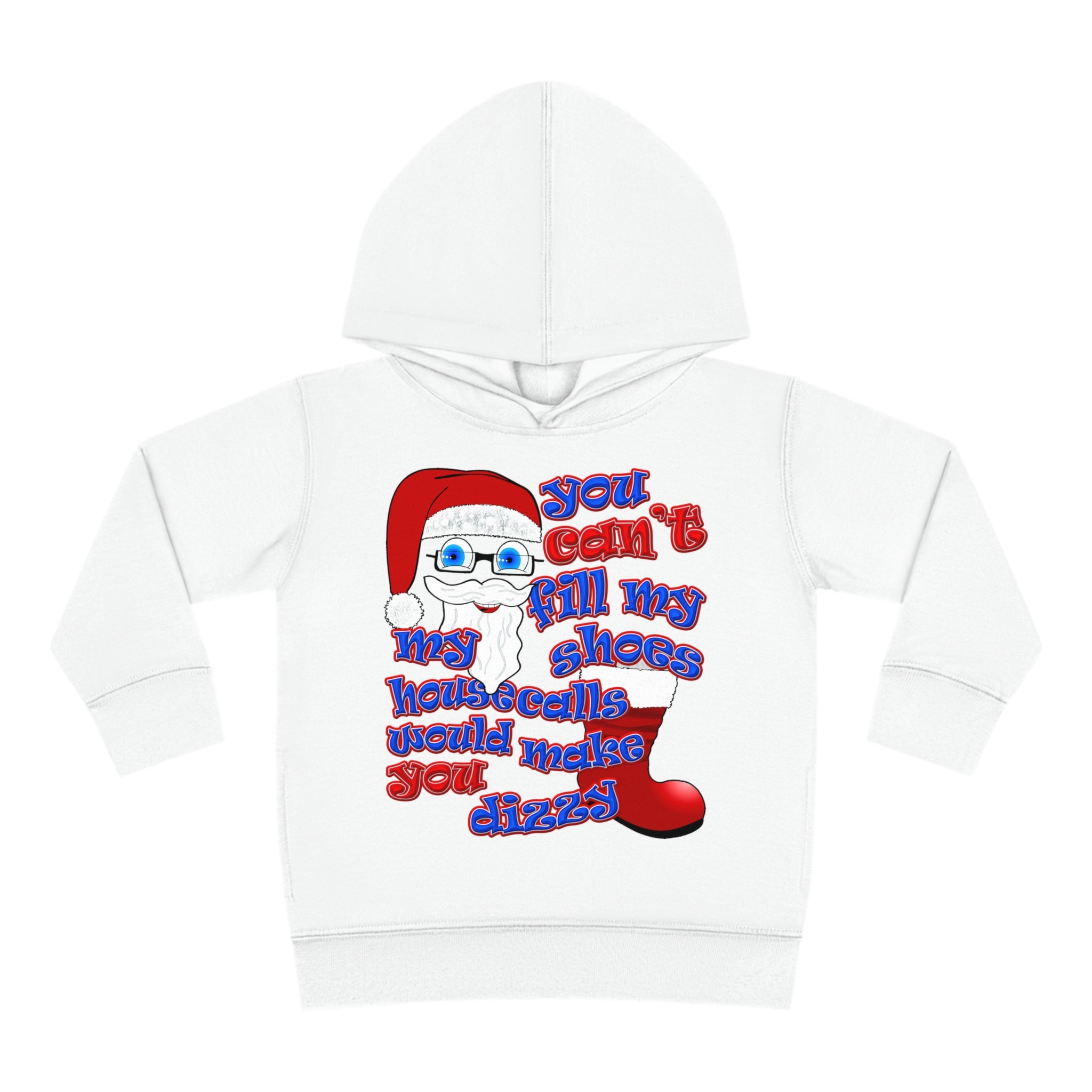 santa's shoes - Toddler Pullover Fleece Hoodie