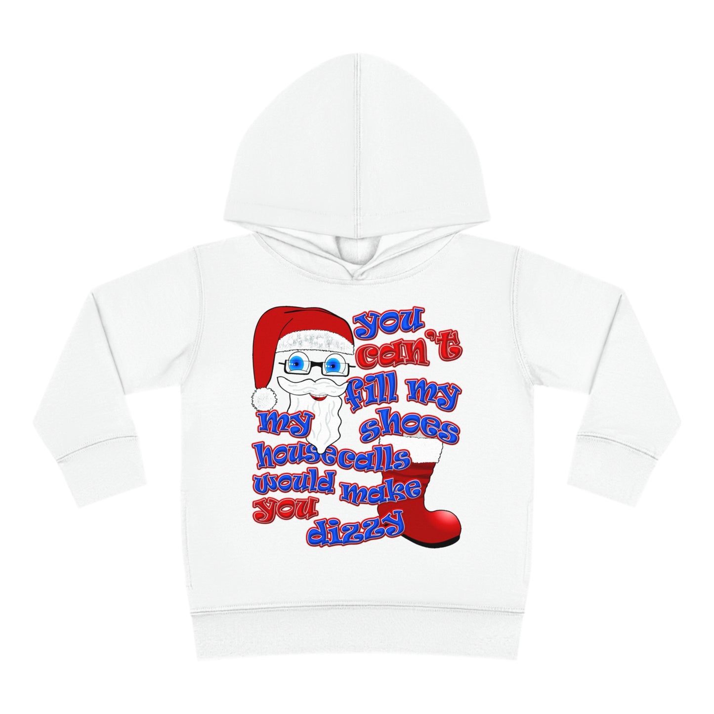 santa's shoes - Toddler Pullover Fleece Hoodie