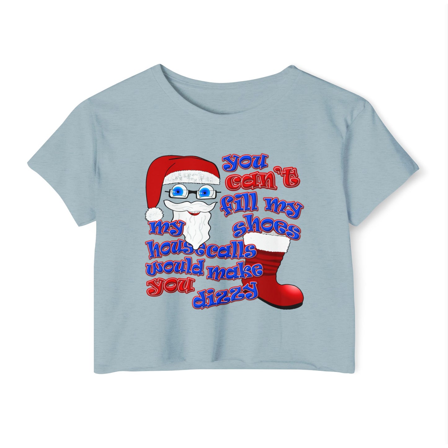 santa's shoes - Women's Festival Crop Top