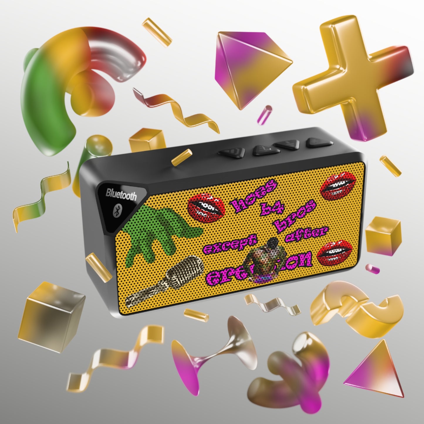 hoes b4 bros - Jabba Bluetooth Speaker (yellow)
