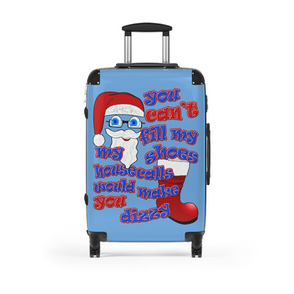 santa's shoes - Suitcase (light blue)