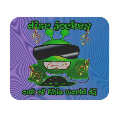 disc jockey - Mouse Pad (Rectangle) (light blue-purple wave)