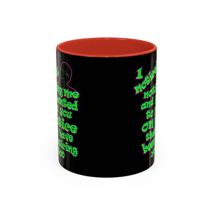 noticed you noticing - Accent Mug (black)