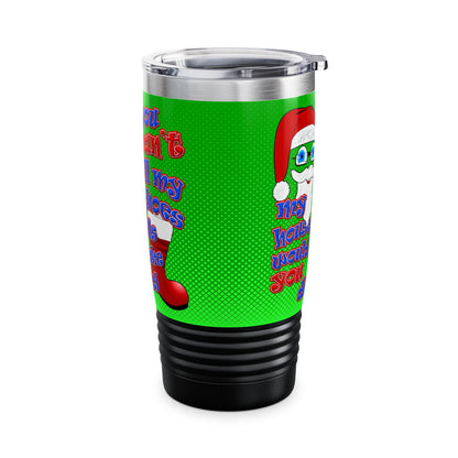 santa's shoes - Ringneck Tumbler, 20oz (logo green)
