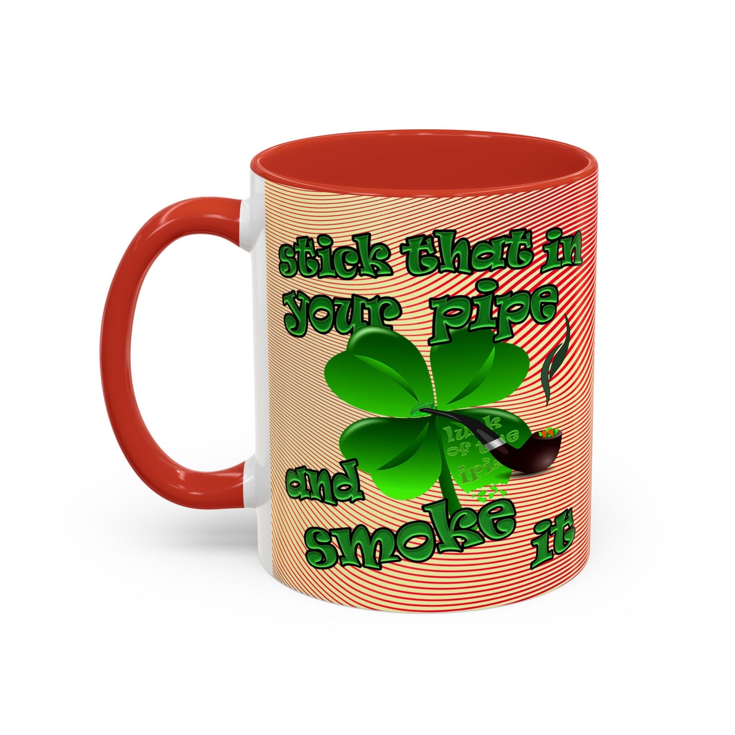 celtics logo - Accent Mug (yellow-orange wave)