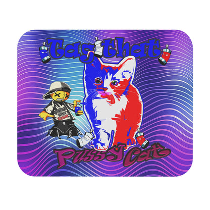 tag that - Mouse Pad (Rectangle) (purple wave)