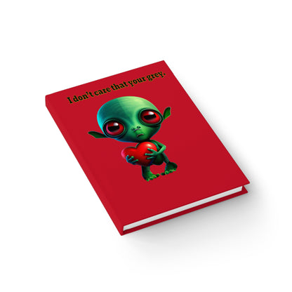 I don't care that your grey - journal-blank (dark red)