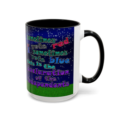 declaration of the independents - Accent Mug ('snoops' background)