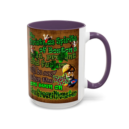 christmas spirits of boston - Accent Mug (brown papyrus)