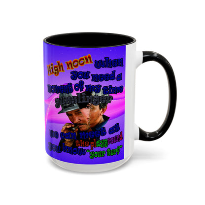 high noon - Accent Mug (purple-pink wave)