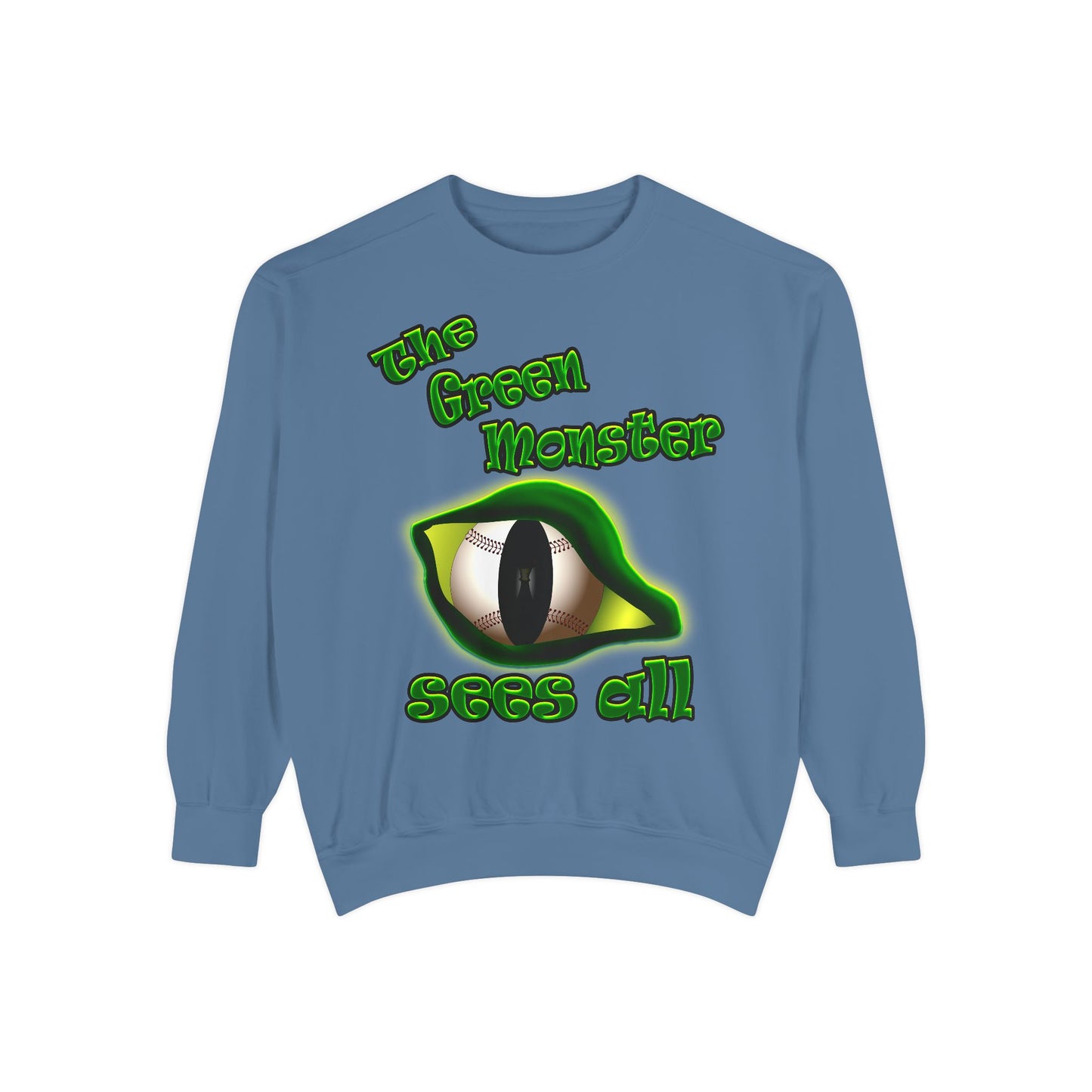 green monster - Unisex Garment-Dyed Sweatshirt