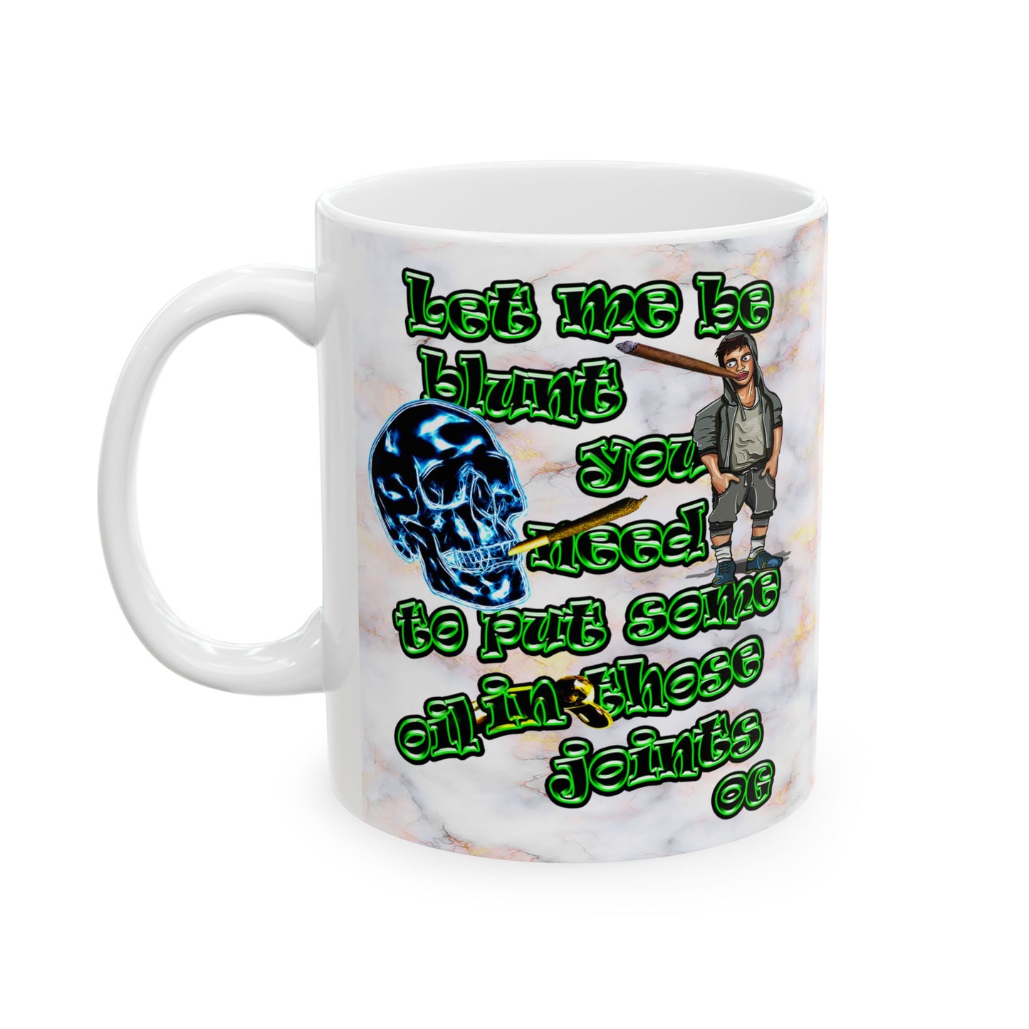 og - White Mug (white marble)